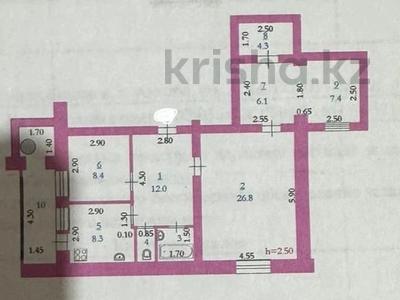 3-комнатная квартира, 81.4 м², 10/10 этаж, мкр 5, абулхаир хана за 22 млн 〒 в Актобе, мкр 5
