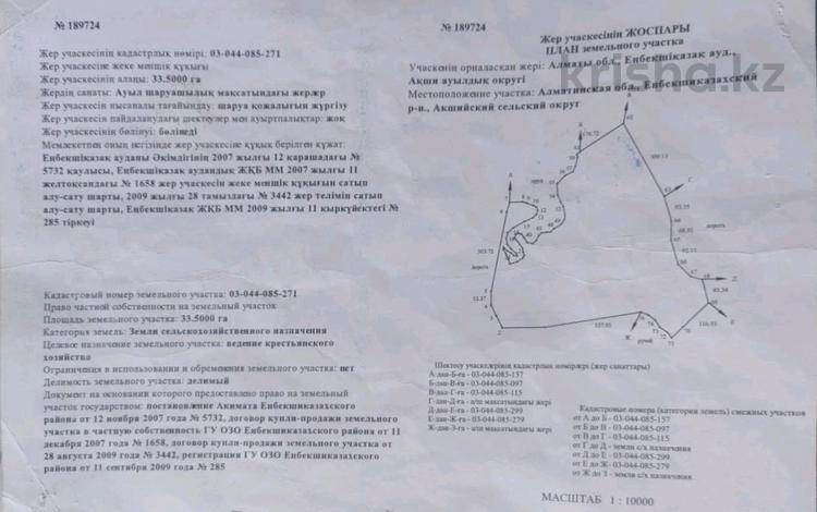 Участок · 34 га, Акши за 70 млн ₸ в Акши (Енбекшиказахском районе) — фото 3