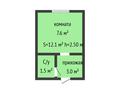 1-комнатная квартира · 12.1 м² · 2/5 этаж, А.П. Чехова 106 за 7.5 млн ₸ в Костанае — фото 5