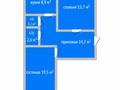 2-комнатная квартира · 65.3 м² · 5/5 этаж, 5-й микрорайон, 5 мкр 8 за 23 млн ₸ в Костанае — фото 12