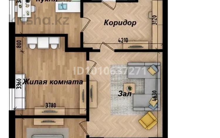 3-комнатная квартира · 74.28 м² · 4/9 этаж, мкр Кайрат, Сыбызгы 100 — Кульджинский тракт за 31 млн 〒 в Алматы, Турксибский р-н — фото 7