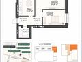 2-бөлмелі пәтер · 65.43 м² · 7/9 қабат, Шамши Калдаяков 14, бағасы: 45.9 млн ₸ в Астане, Сарайшык р-н