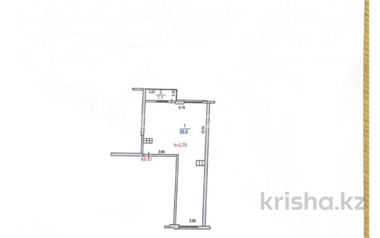 2-комнатная квартира, 60.9 м², 7/9 этаж, мкр Шугыла — Проспект Абая/Алатау