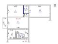 3-бөлмелі пәтер · 65.7 м² · 4/5 қабат, Макатаева — Валиханова, бағасы: 39 млн ₸ в Алматы, Медеуский р-н