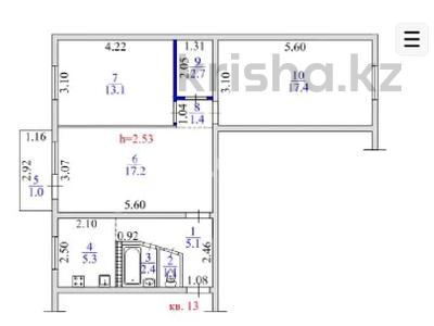 3-бөлмелі пәтер · 65.7 м² · 4/5 қабат, Макатаева — Валиханова, бағасы: 39 млн ₸ в Алматы, Медеуский р-н