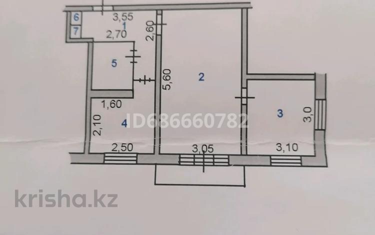 2-комнатная квартира, 40.4 м², 3/5 этаж, Жансая — Остановка Жансая за 14 млн 〒 в Таразе — фото 2