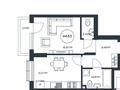 2-комнатная квартира · 44.55 м² · 3/3 этаж, Сейдимбек 102/2 за 38.7 млн ₸ в Алматы, Наурызбайский р-н