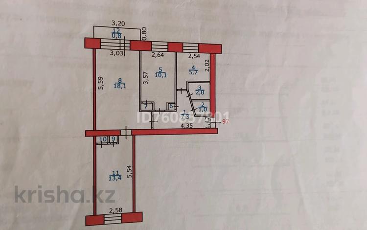 3-комнатная квартира · 62 м² · 5/5 этаж, 3 микрорайон 25 — 14 школа,Огонёк за 160 000 ₸ в Риддере — фото 2