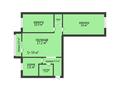 3-бөлмелі пәтер · 58.4 м² · 5/5 қабат, Тауелсиздик 70, бағасы: 22.5 млн ₸ в Костанае — фото 2
