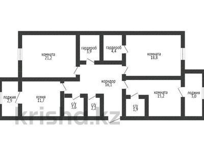 3-бөлмелі пәтер, 104.9 м², 8/10 қабат, Центральный 59А, бағасы: ~ 29.4 млн 〒 в Кокшетау