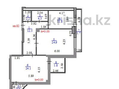 2-бөлмелі пәтер · 84 м² · 4/22 қабат, Абая 10 — проспект Сарыарка, бағасы: 33 млн 〒 в Астане, Сарыарка р-н