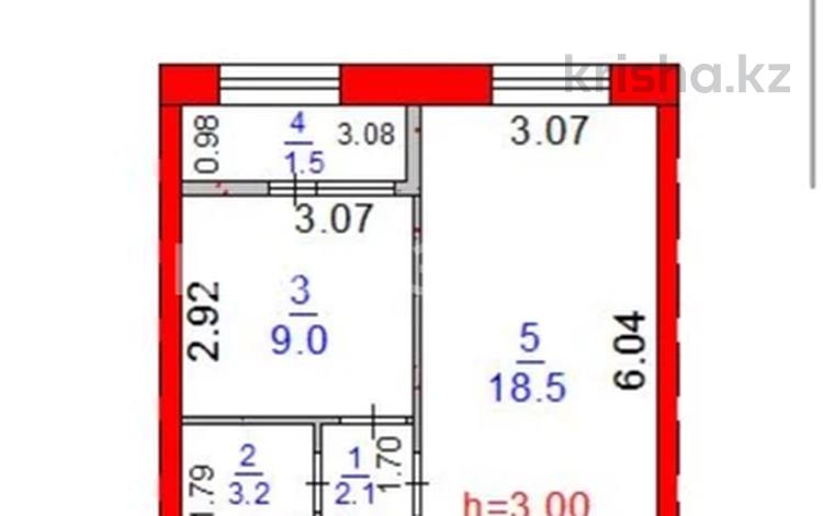 1-комнатная квартира · 34.4 м² · 3/9 этаж, Микрорайон Береке, Назарбаева 235 за 17.8 млн 〒 в Костанае — фото 2