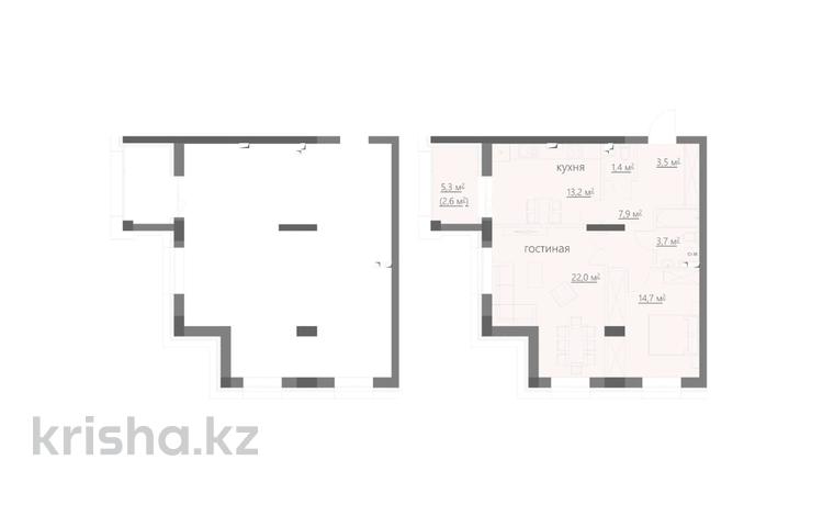 2-бөлмелі пәтер · 71.9 м², мкр Михайловка , ​Улица Аманжолова 47/1, бағасы: ~ 43.1 млн ₸ в Караганде, Казыбек би р-н — фото 2