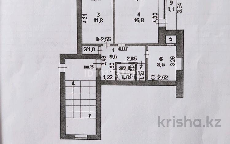 2-комнатная квартира · 52.5 м² · 1/5 этаж, Сарыарка 23 за ~ 7.3 млн ₸ в Зеленом бору — фото 2