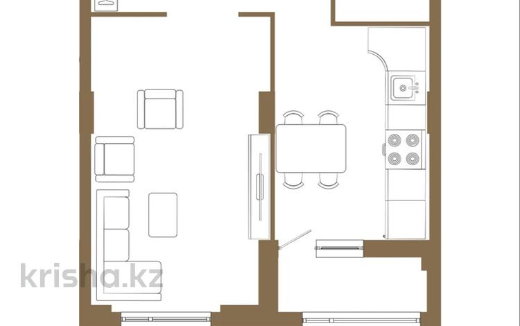 1-бөлмелі пәтер · 51.39 м² · 16/18 қабат, Достык 8/5, бағасы: ~ 36.2 млн ₸ в Астане — фото 15