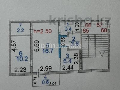 2-комнатная квартира · 43.3 м² · 2/5 этаж, Мәңғілік Ел — Район школы N19/Гим. С.Сейфуллина за 12.5 млн ₸ в Сатпаев