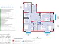 3-комнатная квартира · 130 м² · 8/20 этаж, Бухар жырау 26 за 210 млн ₸ в Астане, Есильский р-н — фото 28