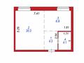 1-комнатная квартира · 39 м² · 4/5 этаж, сокпакбаева — косшыгулова за 17.5 млн ₸ в Астане, Сарыарка р-н — фото 2