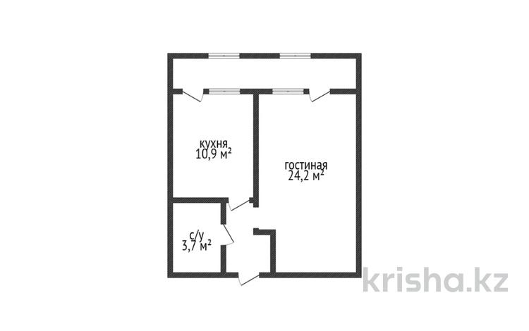 1-комнатная квартира, 42.1 м², 2/9 этаж, Зеленая 25\1