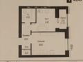 1-комнатная квартира · 43.12 м² · 6/9 этаж, Е 496 7 за 28.5 млн 〒 в Астане, Есильский р-н