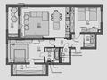 3-бөлмелі пәтер · 125 м² · 2/9 қабат, Аль-Фараби 69А, бағасы: 325 млн ₸ в Алматы, Бостандыкский р-н
