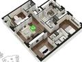 4-комнатная квартира · 177 м² · 11/25 этаж, Кошкарбаева 8 за 138 млн ₸ в Астане, Сарайшык р-н — фото 2