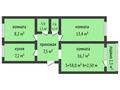 3-бөлмелі пәтер · 58 м² · 2/5 қабат, Амангельды 76, бағасы: 26.9 млн ₸ в Костанае — фото 4