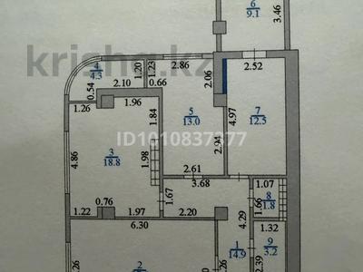 4-комнатная квартира · 105.2 м² · 8/12 этаж, Достык 44 — Ленина-Джамбула за 92 млн ₸ в Алматы, Медеуский р-н
