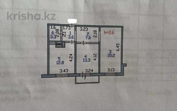 2-комнатная квартира, 60 м², 8/17 этаж, горького за 22 млн 〒 в Петропавловске — фото 2