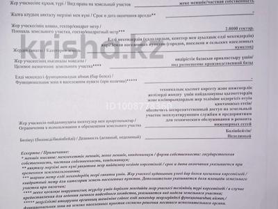 Участок · 2 га, Коктоган (Чапаев) за 700 млн ₸