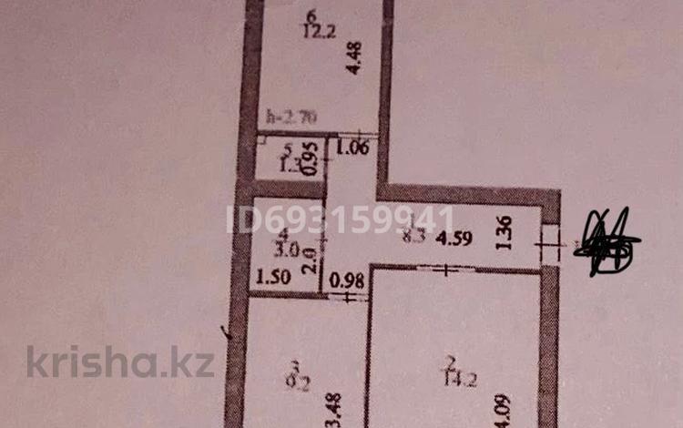 2-комнатная квартира, 49 м², 4/9 этаж, Сауран 20 — Орынбор за 26.7 млн 〒 в Астане, Есильский р-н — фото 2