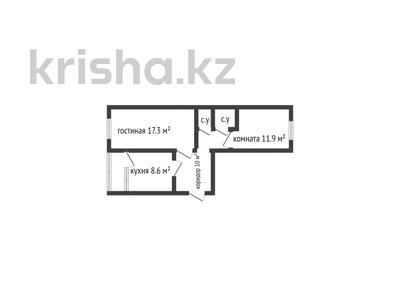 2-комнатная квартира, 52 м², 1/6 этаж, Хакимжанова 56 за 16.2 млн 〒 в Костанае