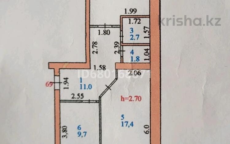 2-бөлмелі пәтер, 57.2 м², 3/5 қабат, Дусухамбетова — Ухабова -Дусухамбетова, бағасы: 20 млн 〒 в Петропавловске — фото 7