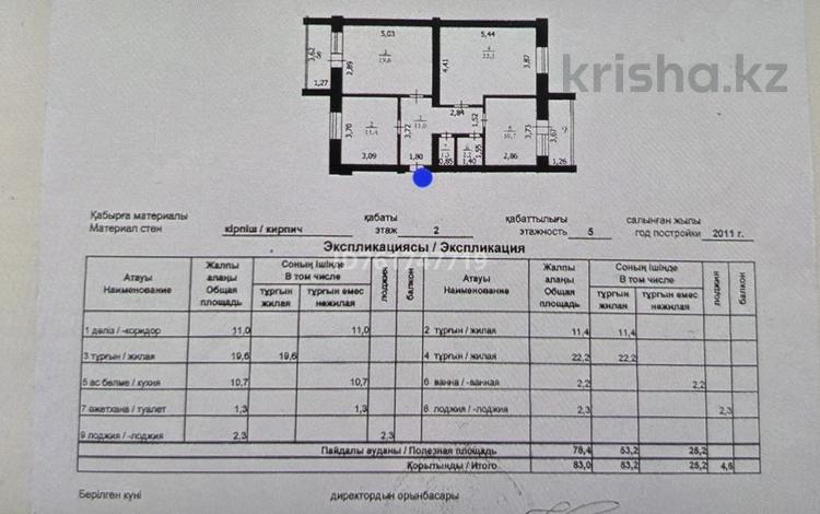 3-комнатная квартира · 83 м² · 2/5 этаж, мкр Кадыра Мырза-Али 5 — Правдухина-Тәуелсіздік за 31 млн ₸ в Уральске — фото 24