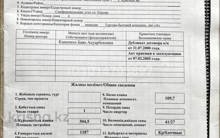 Свободное назначение · 1014 м² за 40 млн ₸ в Красном яре — фото 2