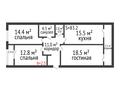 3-бөлмелі пәтер · 83.2 м² · 7/9 қабат, Береке, бағасы: 36 млн 〒 в Костанае — фото 11