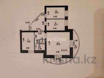 3-комнатная квартира · 95.5 м² · 7/9 этаж, Кенен Азербаев 37/1, 42/1 — Ракымжан Кошкарбаев за 40 млн ₸ в Астане, Сарайшык р-н