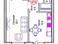 1-комнатная квартира · 44 м² · 11/13 этаж, Тауелсиздик 34/8 за 17.6 млн ₸ в Астане, Алматы р-н — фото 13