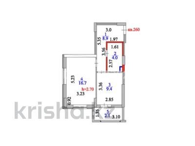 1-бөлмелі пәтер · 41.1 м² · 4/20 қабат, Шаймерден Косшыгулы 4, бағасы: 21 млн ₸ в Астане, Сарыарка р-н