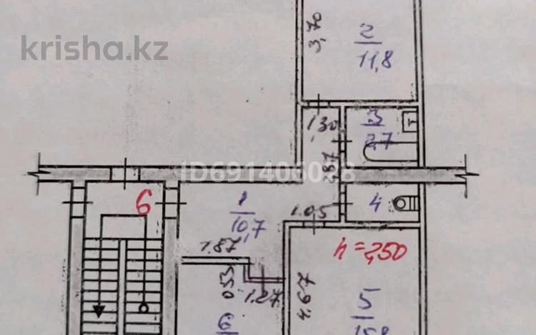 2-комнатная квартира, 51.9 м², 2/5 этаж, 50 лет октября 88а — 1-я поликлиника за 15 млн 〒 в Рудном — фото 2