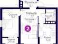 2-комнатная квартира · 65 м² · 8/9 этаж, мкр Нуркент, Мкр.Нуркент 100 — Бауыржана Момышулы за 41 млн ₸ в Алматы, Алатауский р-н