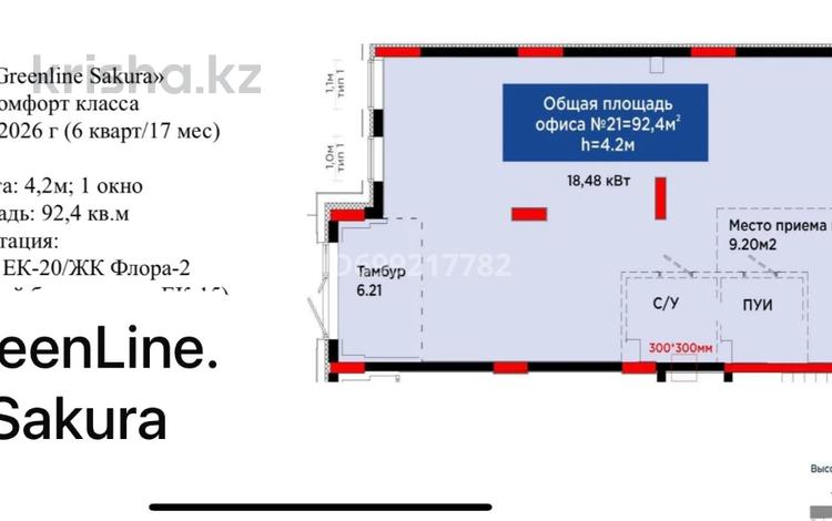 Свободное назначение, офисы, магазины и бутики, общепит, салоны красоты, медцентры и аптеки, образование, развлечения · 92.4 м² за 131 млн 〒 в Астане — фото 2