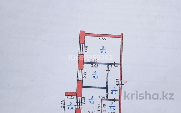 2-комнатная квартира, 48 м², 5/5 этаж, Абая 73А за 7.4 млн 〒 в Риддере — фото 2