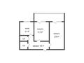 2-бөлмелі пәтер · 50 м² · 1/5 қабат, Абая 50 — Емшан, бағасы: 23 млн ₸ в Костанае — фото 3
