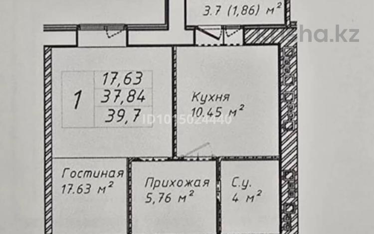1-бөлмелі пәтер · 40 м² · 6/12 қабат, ул. Бейбарыс Султан 25/5 — Енлик кебек, бағасы: ~ 13.4 млн ₸ в Астане, Сарыарка р-н — фото 2