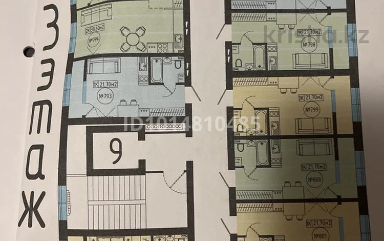 1-бөлмелі пәтер · 21.7 м² · 3/11 қабат, Е-127 9 — Шоссе Коргалжын, бағасы: 9.7 млн ₸ в Астане, Нура р-н — фото 2