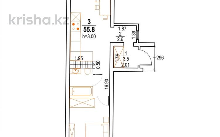 2-комнатная квартира · 62 м² · 13/13 этаж, Си Синхая 17 за 50 млн ₸ в Алматы, Бостандыкский р-н — фото 7
