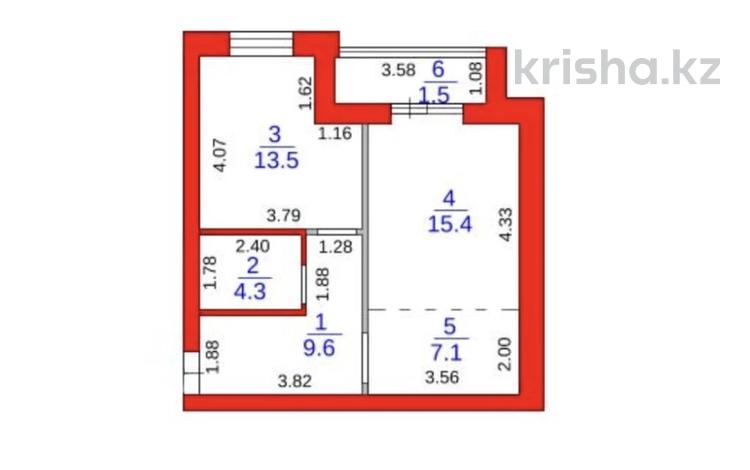 1-комнатная квартира · 51.4 м² · 2/5 этаж, мкр Михайловка , Анжерская, 44Б 44Б за 21.2 млн ₸ в Караганде, Казыбек би р-н — фото 2