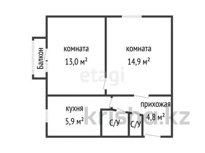 2-комнатная квартира, 43 м², 3/5 этаж, Сержана Жаманкулова за 10.1 млн 〒 в Актобе, мкр Москва