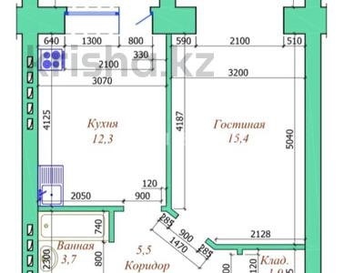 1-бөлмелі пәтер · 50 м² · 5/9 қабат, Алтын орда ш/а. 300, бағасы: 22 млн ₸ в Актобе, мкр. Алтын орда